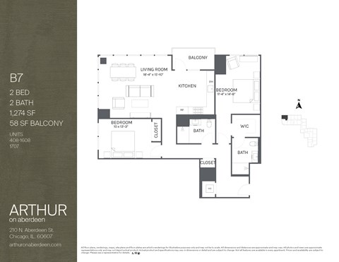 two bedroom floorplan